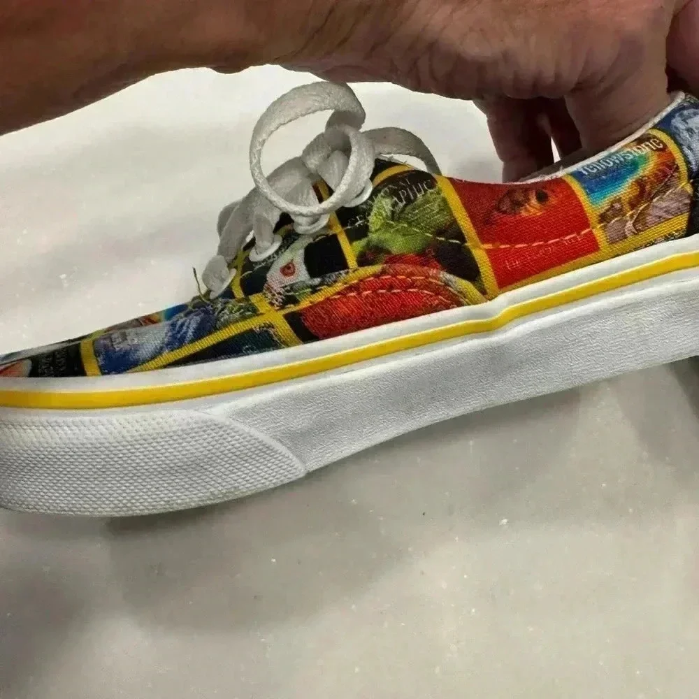 Vans National Geographic kids unisex lace up sneakers size 12